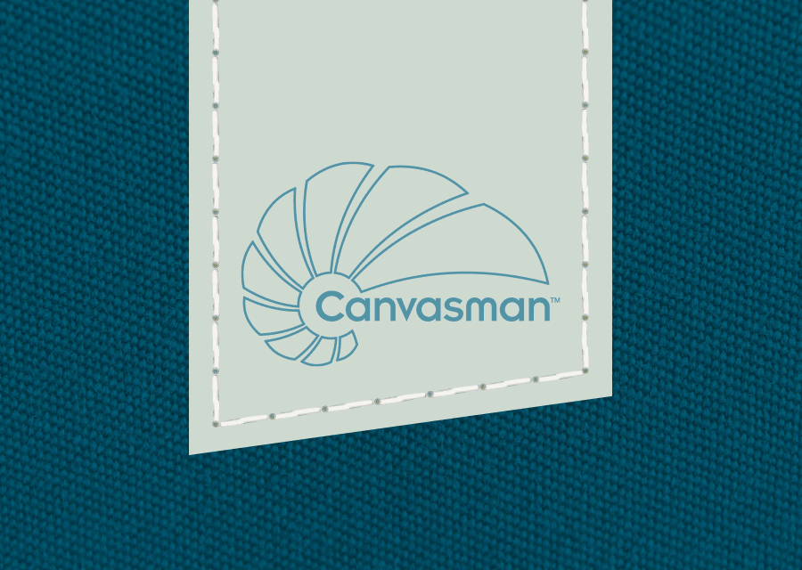 Canvasman logo stitch colours